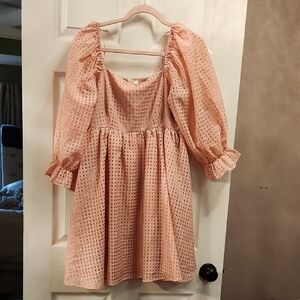 Charming Pink ENTRO Sz L Dress -NWOT